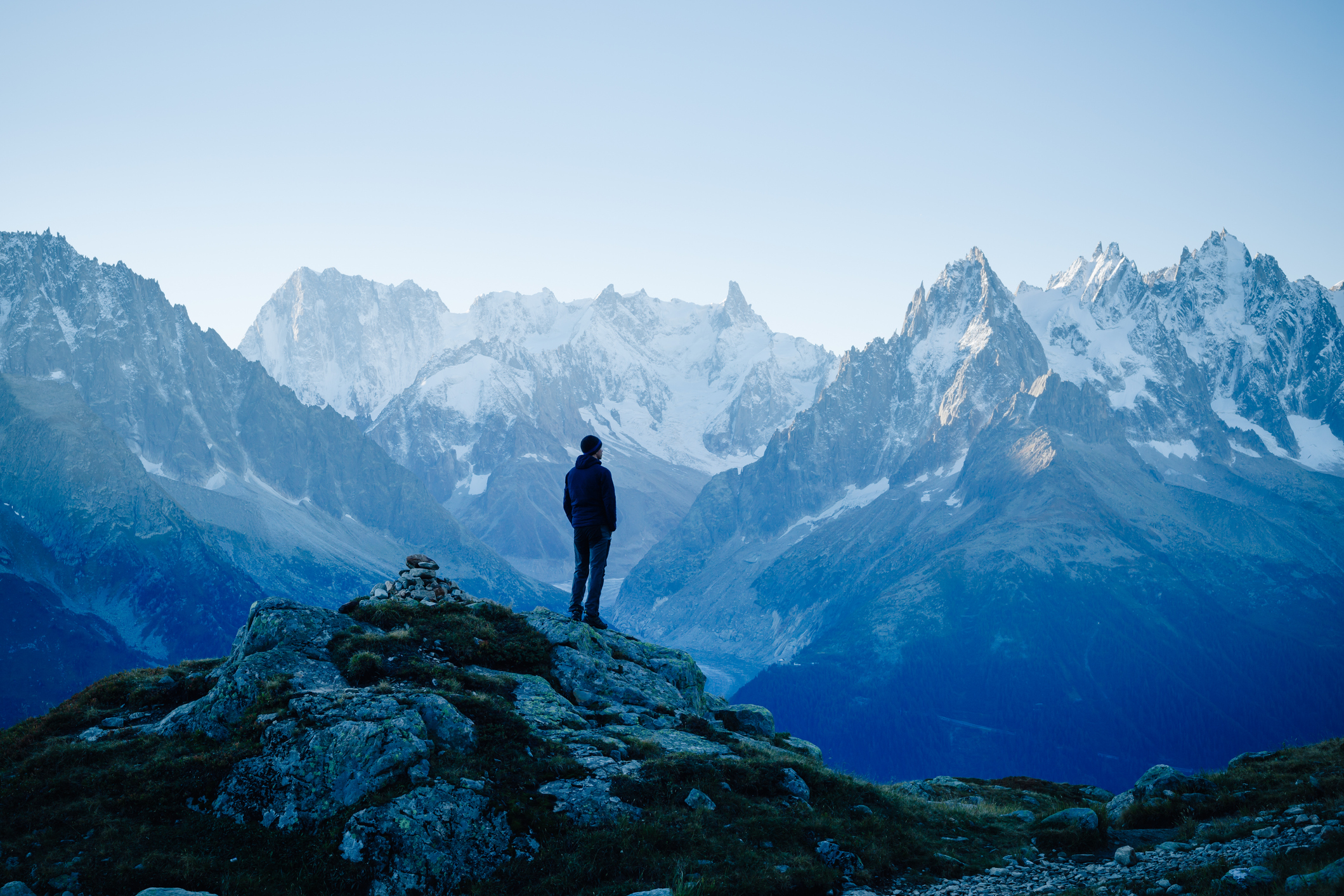 Man looking at the mountains; a look at depression and when to ask for help with depressive episodes